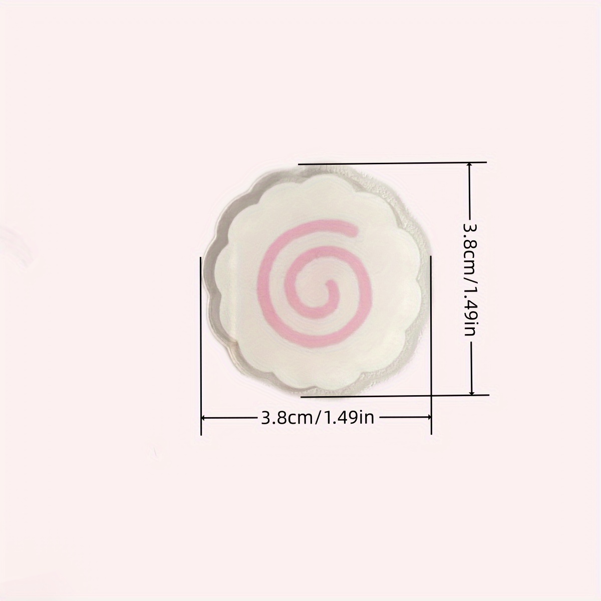 Super Cute White Fish Cake Acrylic PP Clip, Adds Fun to The Desk Photo Wall, Used for Notebook Memo Clips, Sealing Clip Plastic File Folder, Durable Storage Clip, Suitable for Notes, Exams, Office Documents, Books, Kitchen Storage Additions - Image 5