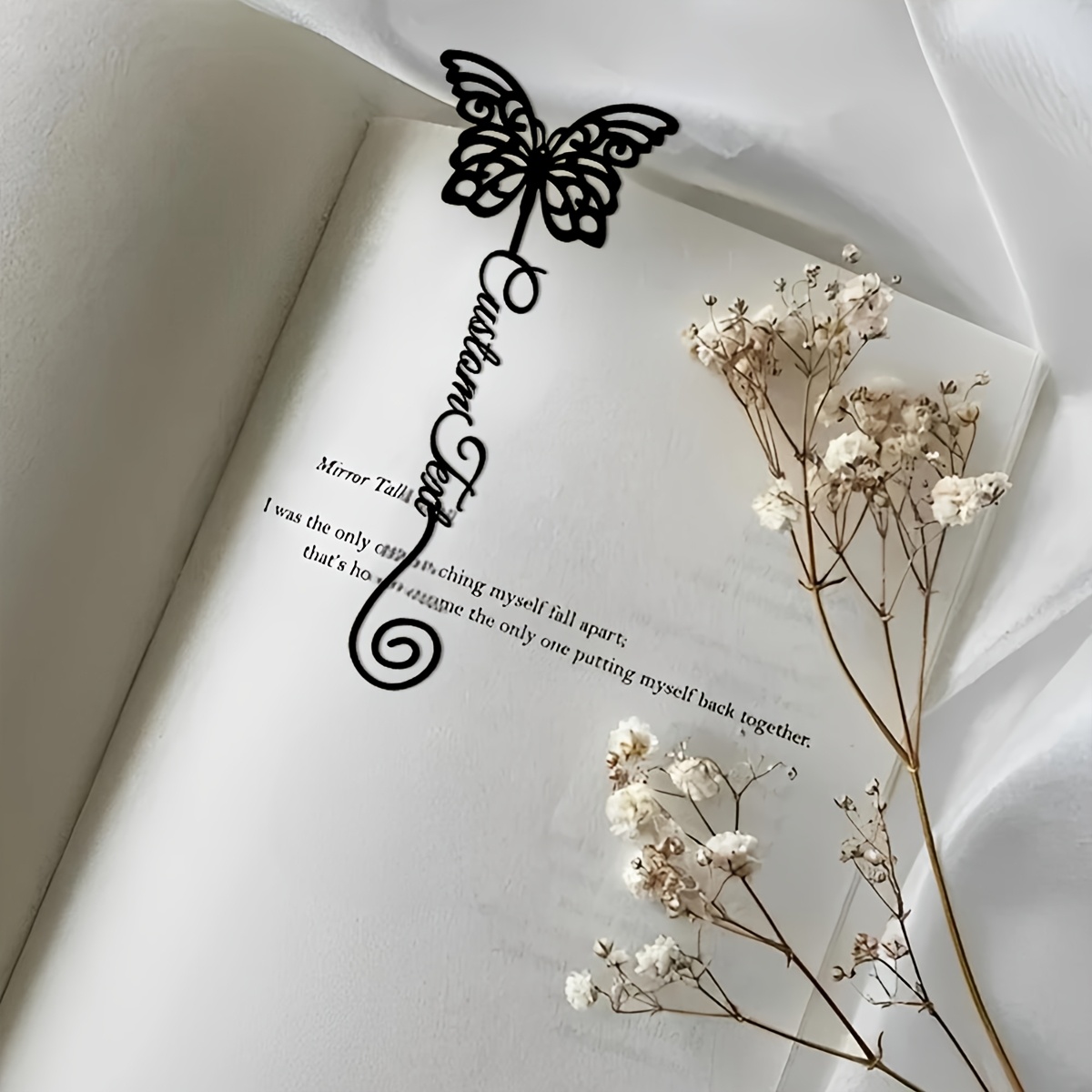 1pc Customized Unique Metal Butterfly Bookmark with Personalized Name - Perfect Gift for Teacher Appreciation, Great for School Season And Book Enthusiasts - Image 4