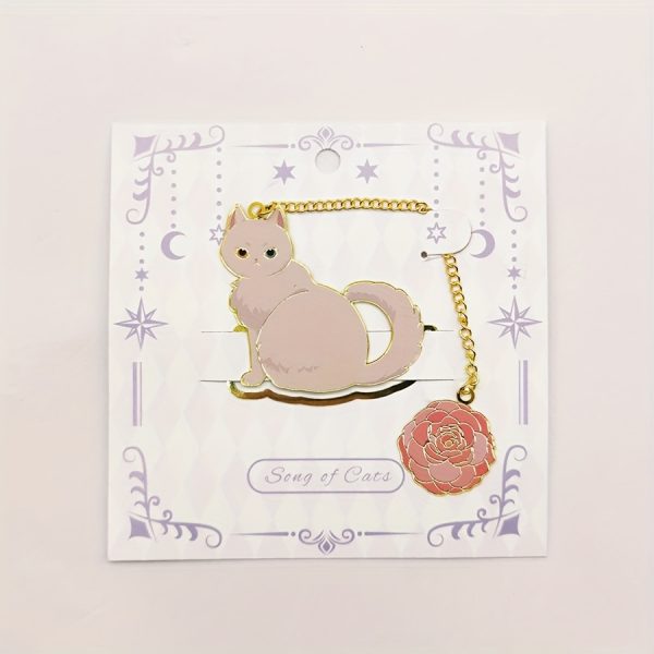 1pc of Cute Cartoon Cat Bookmark, a Creative Study Bookmark, Perfect for Office Stationery Gifts - Image 2