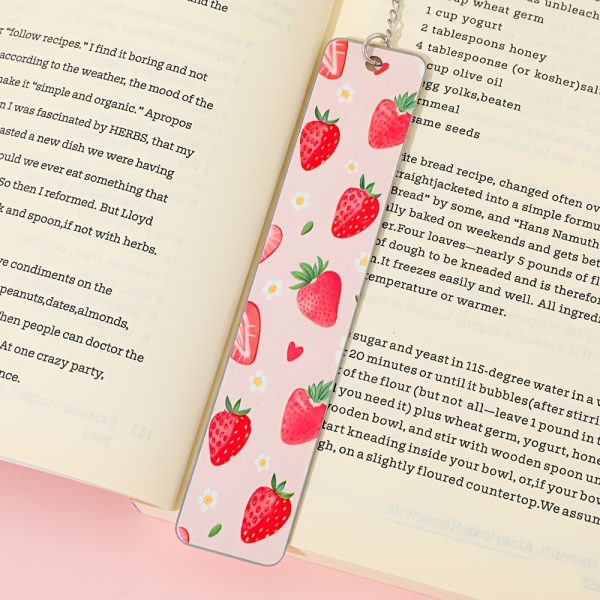 Cute Strawberry Bookmarks, Fruit-shaped Metal Page Markers, Food-themed Reading Accessories for Book Lovers, Students, Perfect for Annotating Novelsu002FTextbooks, Ideal Back to School & Birthday Gift - Image 6