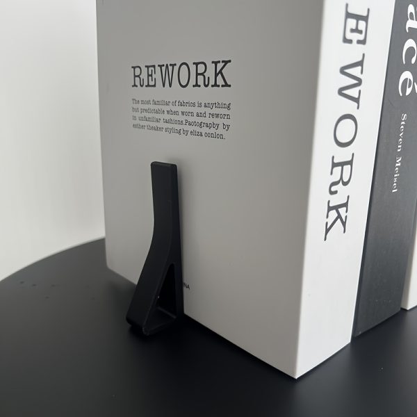 1pc Heavy Plastic Minimalist Book Holder, L-shaped Modern Book Organizer, Home and Study Decoration Book Stand, Suitable for Bookshelves, Desktops, Offices and Study Rooms, Daily Office Supplies - Image 7
