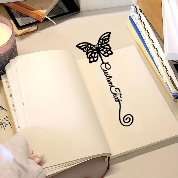 1pc Customized Unique Metal Butterfly Bookmark with Personalized Name - Perfect Gift for Teacher Appreciation, Great for School Season And Book Enthusiasts - Image 7