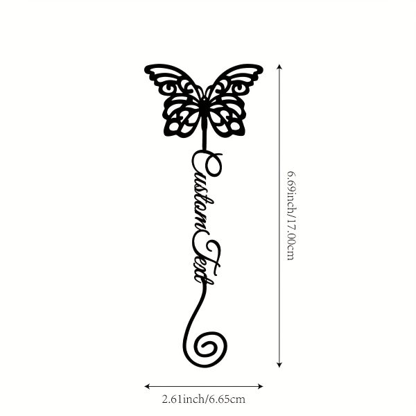 1pc Customized Unique Metal Butterfly Bookmark with Personalized Name - Perfect Gift for Teacher Appreciation, Great for School Season And Book Enthusiasts - Image 8