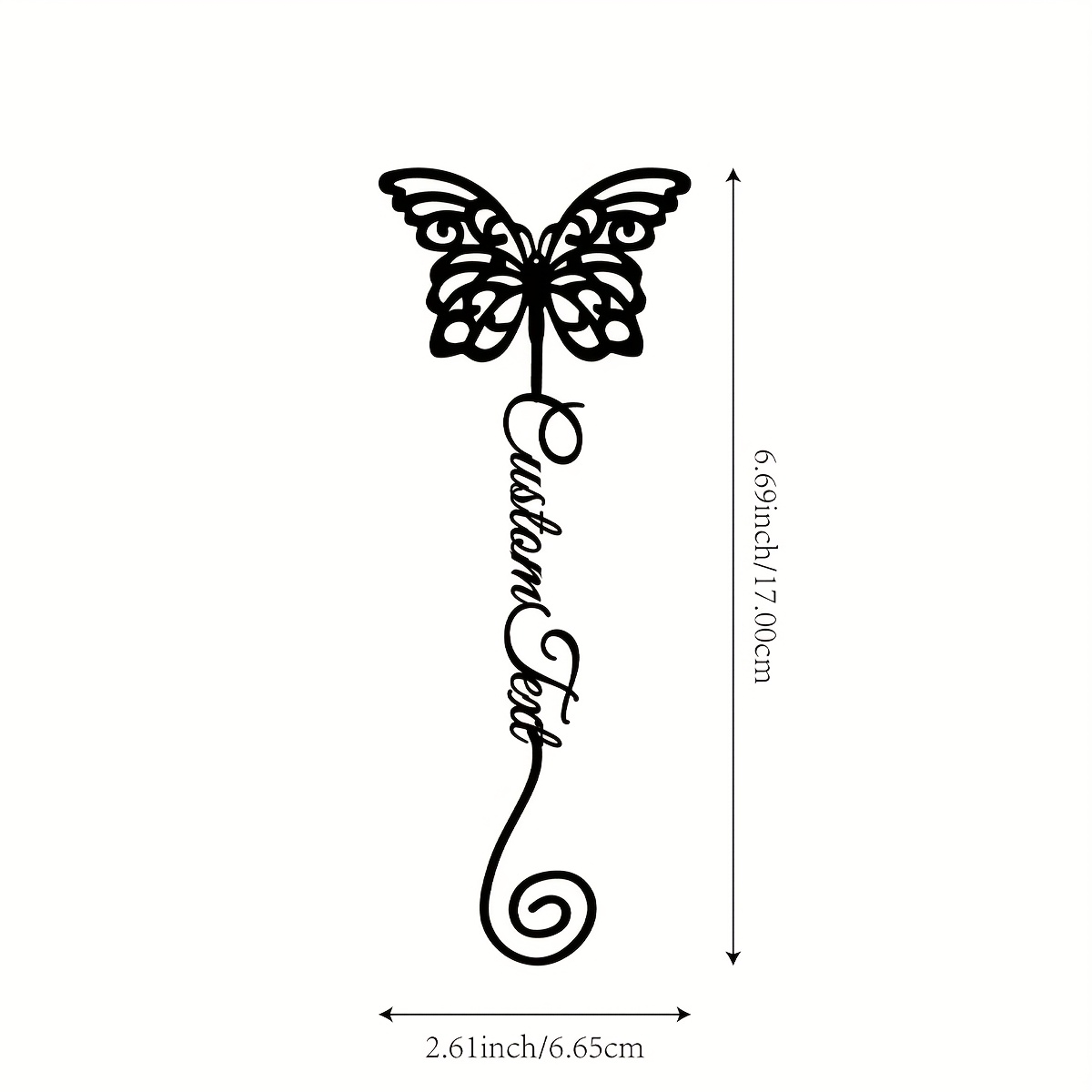 1pc Customized Unique Metal Butterfly Bookmark with Personalized Name - Perfect Gift for Teacher Appreciation, Great for School Season And Book Enthusiasts - Image 8