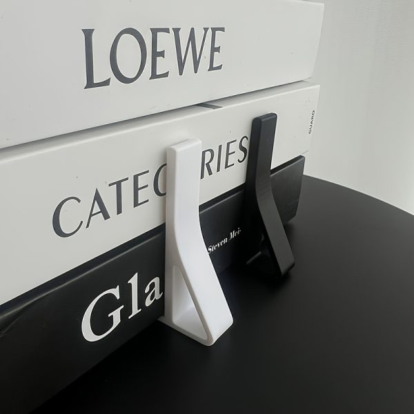 1pc Heavy Plastic Minimalist Book Holder, L-shaped Modern Book Organizer, Home and Study Decoration Book Stand, Suitable for Bookshelves, Desktops, Offices and Study Rooms, Daily Office Supplies - Image 8