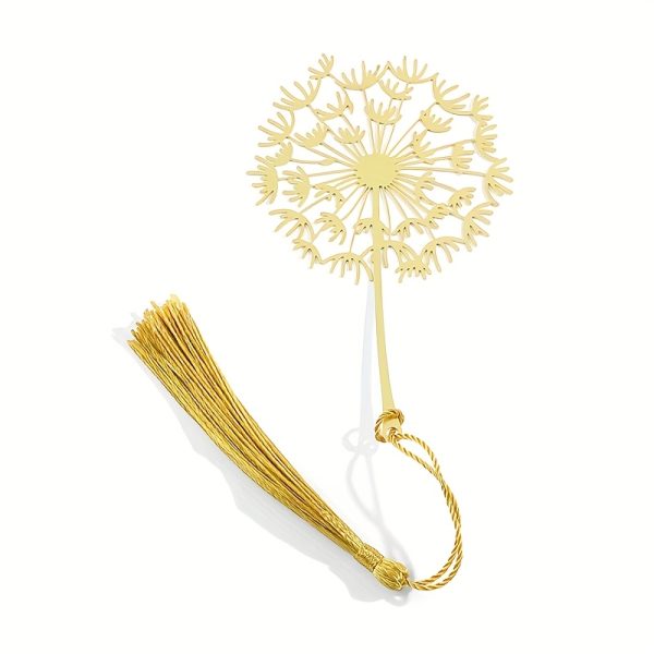 Classic Creative Dandelion Metal Bookmark - Exquisite Stainless Steel Hollow Design, with Tassel, Perfect Gift for Teachers, Classmates, Friends And Family, Very Suitable As a Souvenir - Image 6