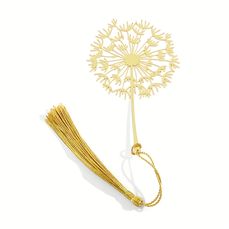 Classic Creative Dandelion Metal Bookmark - Exquisite Stainless Steel Hollow Design, with Tassel, Perfect Gift for Teachers, Classmates, Friends And Family, Very Suitable As a Souvenir - Image 6