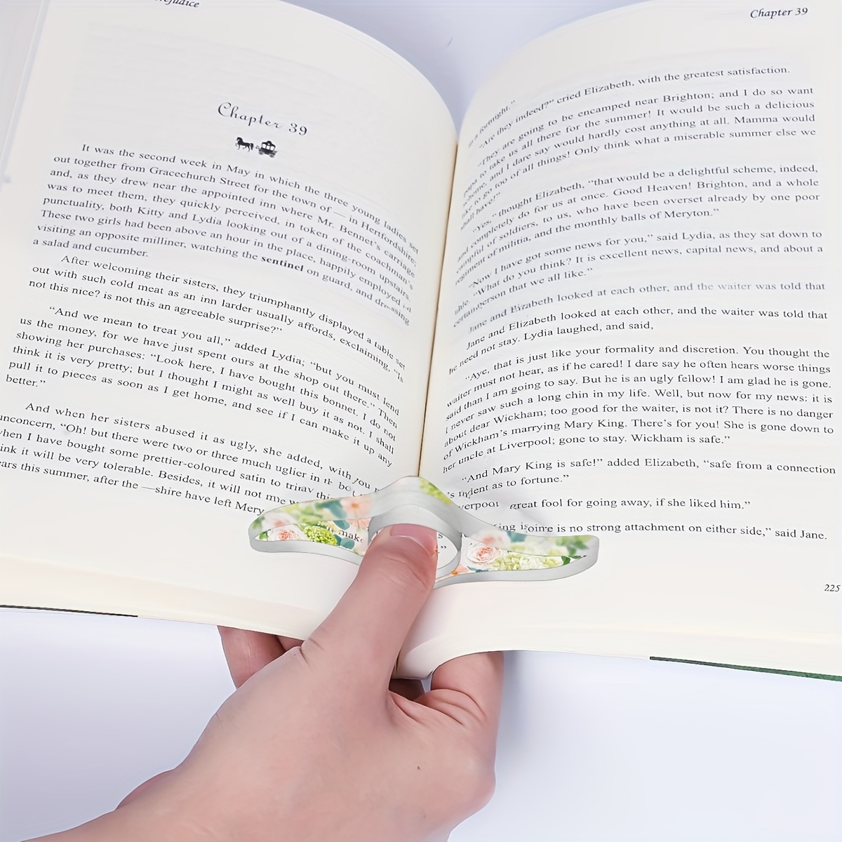 4 Acrylic Book Clip Holders, Thumb Grip, Ergonomic Reading Aid Tool for Marking Pages, Suitable for Students, Professionals, and Book Enthusiasts, Making It a Gift for Book Lovers - Image 5