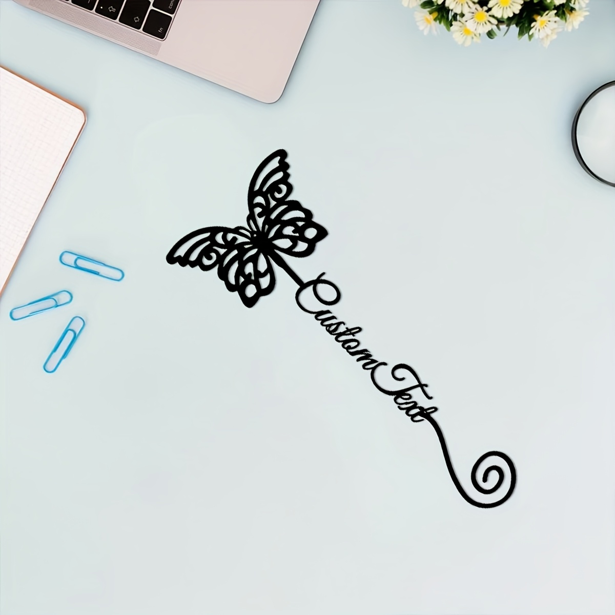 1pc Customized Unique Metal Butterfly Bookmark with Personalized Name - Perfect Gift for Teacher Appreciation, Great for School Season And Book Enthusiasts - Image 10