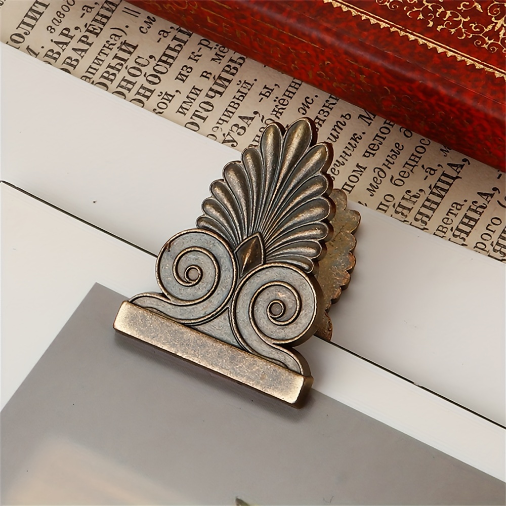 Vintage Leaf Design Metal Clips, Zinc Alloy Paper Clamps for Photo Postcard Storage, TN Journal Accessories - Image 8