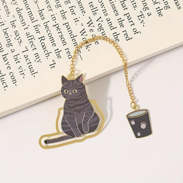1pc of Cute Cartoon Cat Bookmark, a Creative Study Bookmark, Perfect for Office Stationery Gifts - Image 6