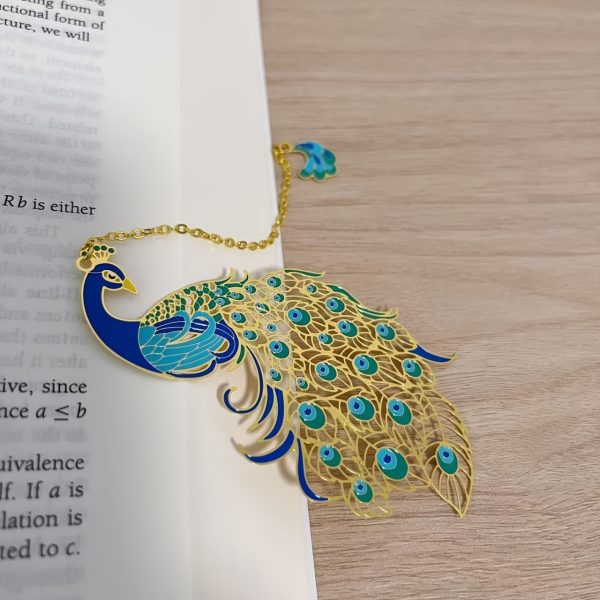 Colorful Brass Hollow Metal Bookmark - Elegant Page Clip, Perfect Gift for Friends & Classmates - Image 9