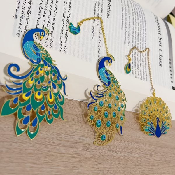 Colorful Brass Hollow Metal Bookmark - Elegant Page Clip, Perfect Gift for Friends & Classmates - Image 6