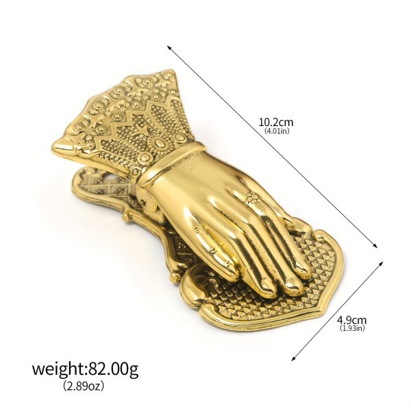 Fashionable Ladies' Hand Bookmark Clip, Notebook Clip, Creative Niche Exquisite Metal High-End Golden Hand Sleeve Posing Clip - Image 3
