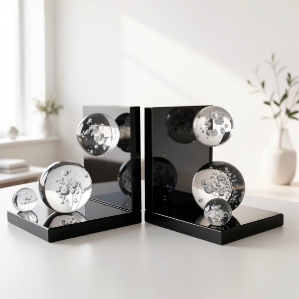1pc Minimalist Modern Geometric Bookend, Elegantly Decorated, Uniquely Styled, and Ornately Adorned - Image 8