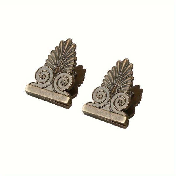 Vintage Leaf Design Metal Clips, Zinc Alloy Paper Clamps for Photo Postcard Storage, TN Journal Accessories - Image 3