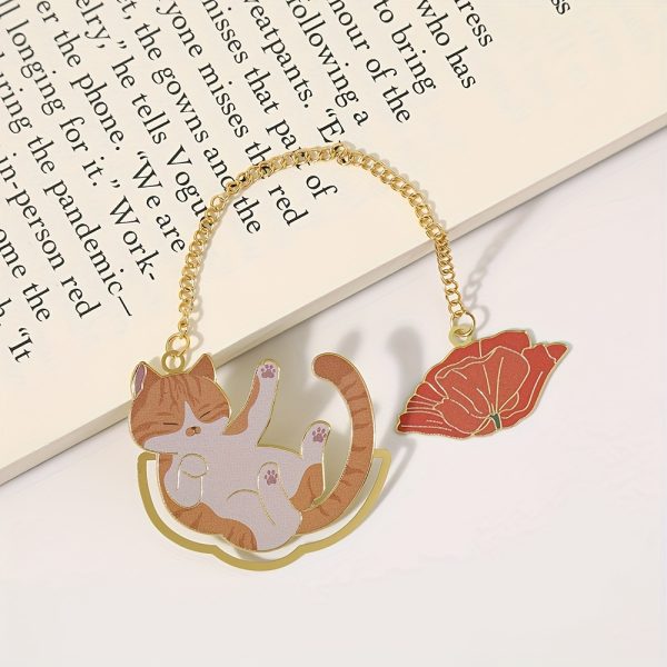 1pc of Cute Cartoon Cat Bookmark, a Creative Study Bookmark, Perfect for Office Stationery Gifts - Image 9