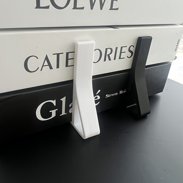 1pc Heavy Plastic Minimalist Book Holder, L-shaped Modern Book Organizer, Home and Study Decoration Book Stand, Suitable for Bookshelves, Desktops, Offices and Study Rooms, Daily Office Supplies - Image 5