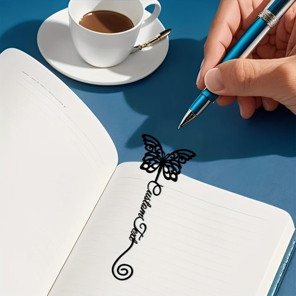 1pc Customized Unique Metal Butterfly Bookmark with Personalized Name - Perfect Gift for Teacher Appreciation, Great for School Season And Book Enthusiasts - Image 3