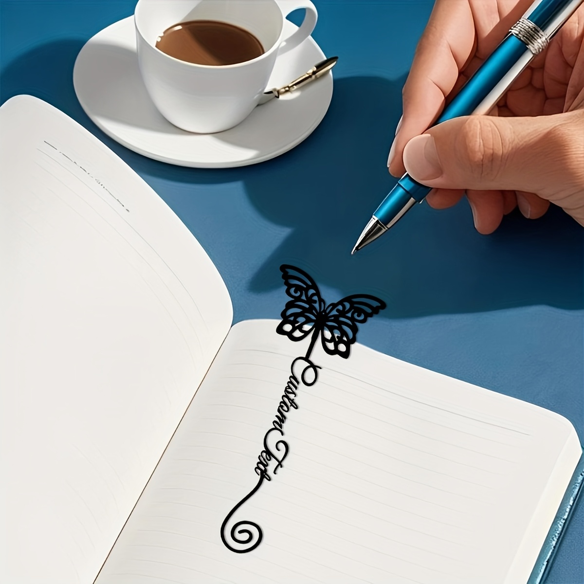 1pc Customized Unique Metal Butterfly Bookmark with Personalized Name - Perfect Gift for Teacher Appreciation, Great for School Season And Book Enthusiasts - Image 3