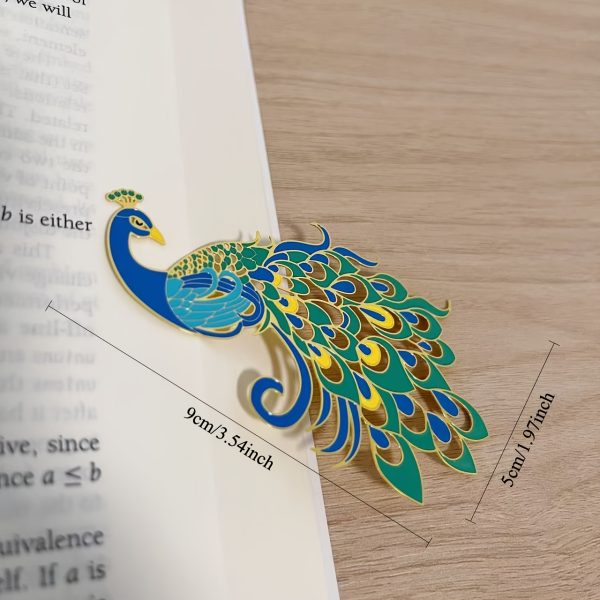 Colorful Brass Hollow Metal Bookmark - Elegant Page Clip, Perfect Gift for Friends & Classmates - Image 2