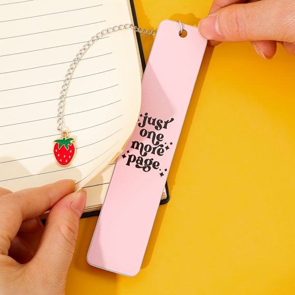 Cute Strawberry Bookmarks, Fruit-shaped Metal Page Markers, Food-themed Reading Accessories for Book Lovers, Students, Perfect for Annotating Novelsu002FTextbooks, Ideal Back to School & Birthday Gift - Image 5