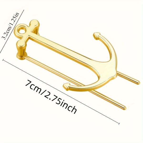 1pc Fashion Anchor Metal Bookmark - Durable Reader'S Clip, Perfect for Graduation Gifts Or Office Additions, Creative, Bookshelf, School Office Supplies - Image 4
