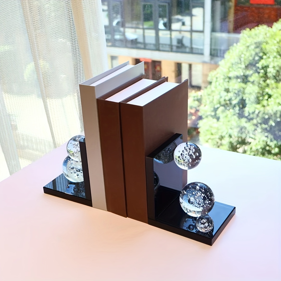 1pc Minimalist Modern Geometric Bookend, Elegantly Decorated, Uniquely Styled, and Ornately Adorned - Image 7