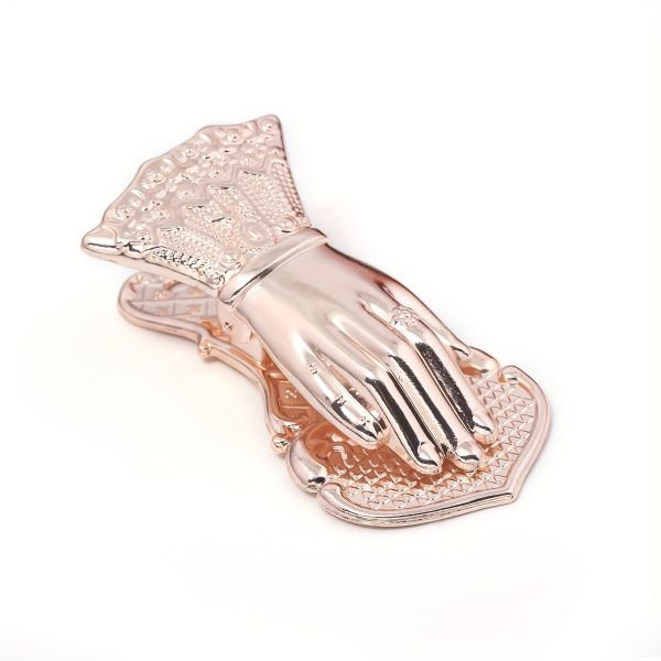 Fashionable Ladies' Hand Bookmark Clip, Notebook Clip, Creative Niche Exquisite Metal High-End Golden Hand Sleeve Posing Clip - Image 7
