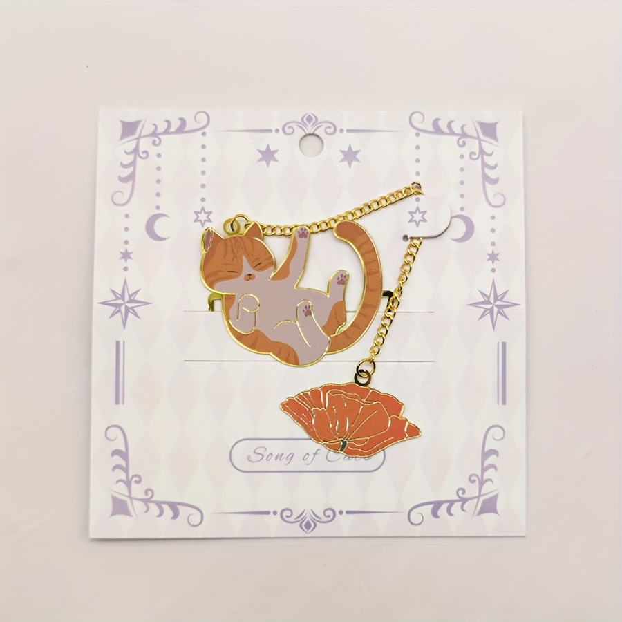 1pc of Cute Cartoon Cat Bookmark, a Creative Study Bookmark, Perfect for Office Stationery Gifts - Image 5