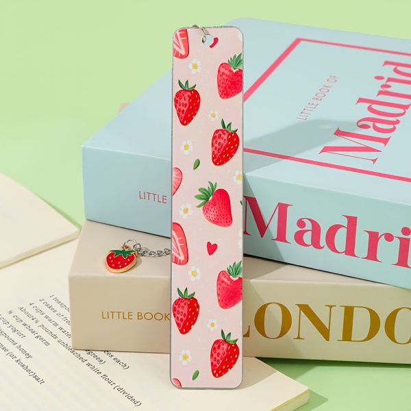 Cute Strawberry Bookmarks, Fruit-shaped Metal Page Markers, Food-themed Reading Accessories for Book Lovers, Students, Perfect for Annotating Novelsu002FTextbooks, Ideal Back to School & Birthday Gift - Image 7