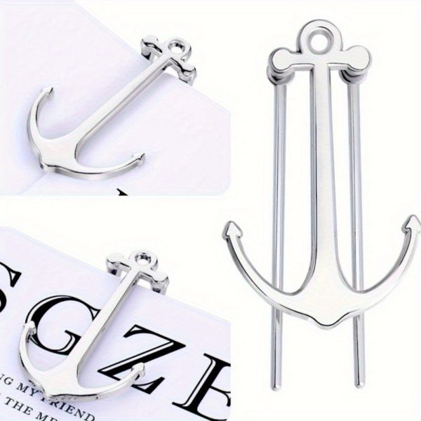 1pc Fashion Anchor Metal Bookmark - Durable Reader'S Clip, Perfect for Graduation Gifts Or Office Additions, Creative, Bookshelf, School Office Supplies - Image 3