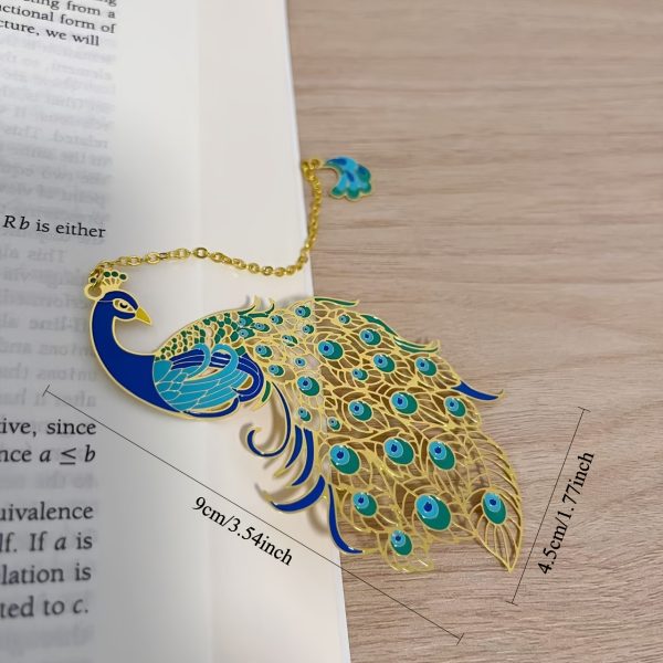 Colorful Brass Hollow Metal Bookmark - Elegant Page Clip, Perfect Gift for Friends & Classmates - Image 5